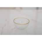 Bol en verre bords dorés 9x9x3cm AULICA