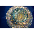 Bol oeil bleu turquoise 15x15x6cm AULICA