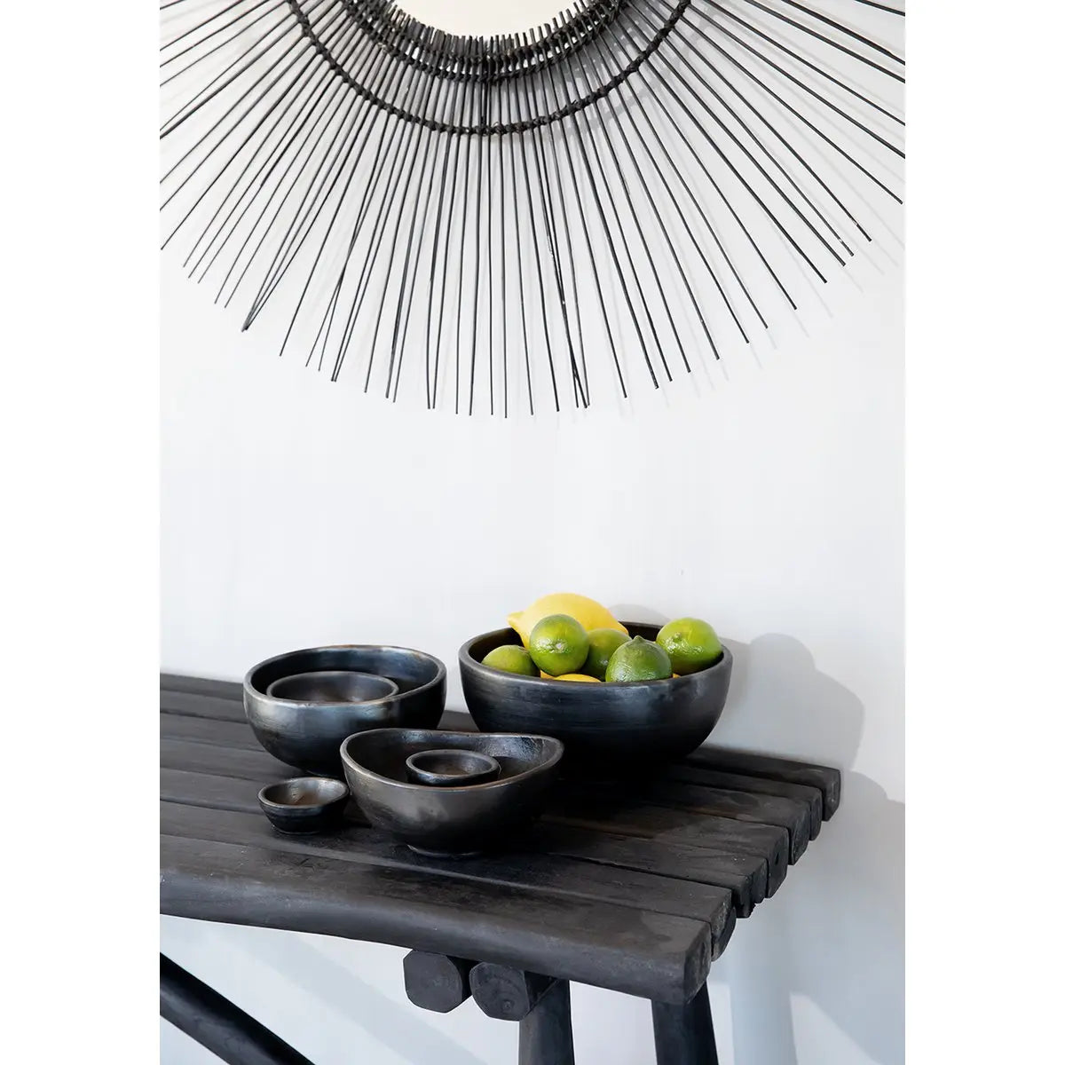 Bols Courbés The Burned - Noir - Lot de 3 Bazar Bizar Living
