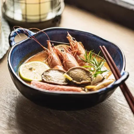 Bols japonais double oreille vaisselle céramique – Set table traditionnel artisanal Dropshipman