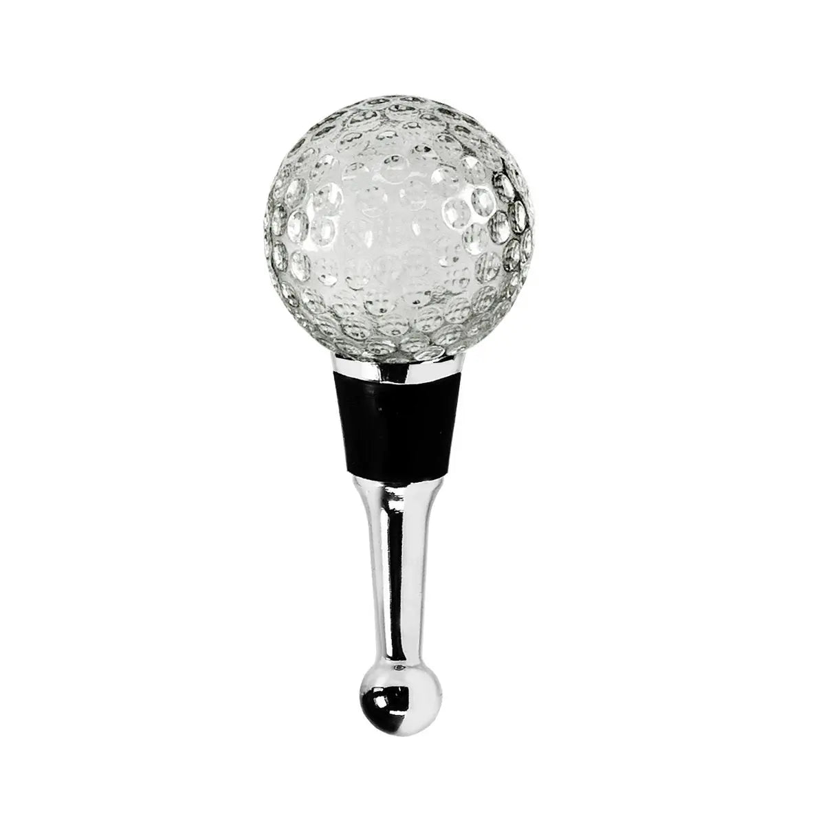 Bouchon de bouteille EDZARD Golf pour champagne, vin et vin mousseux, hauteur 10 cm, type verre de Murano, fait main EDZARD-SHOP.com