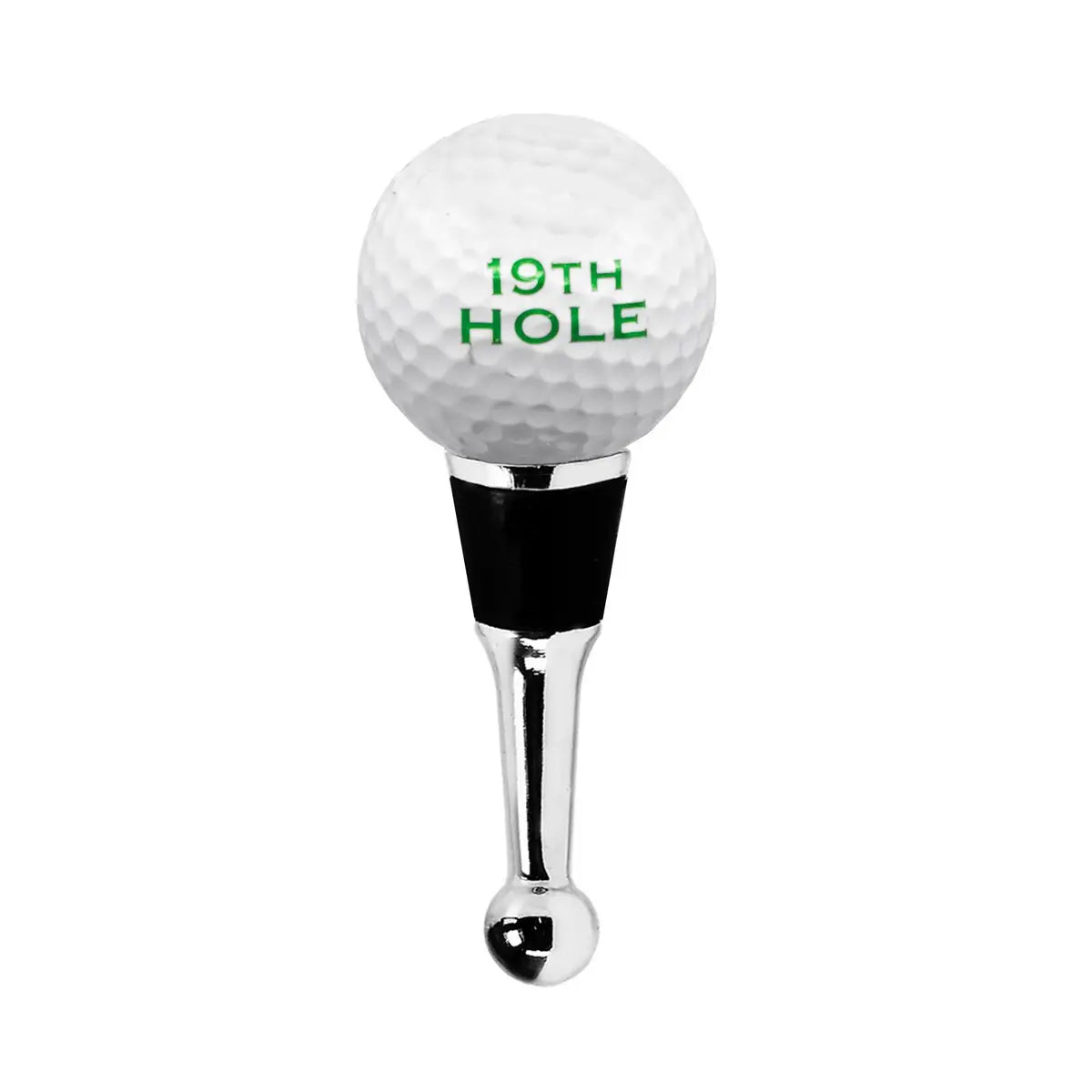 Bouchon de bouteille EDZARD Golf pour champagne, vin et vin mousseux, hauteur 11 cm, type verre de Murano, fait main EDZARD-SHOP.com