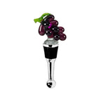 Bouchon de bouteille EDZARD raisins pour champagne, vin et vin mousseux, hauteur 11 cm, type verre de Murano, fait main EDZARD-SHOP.com