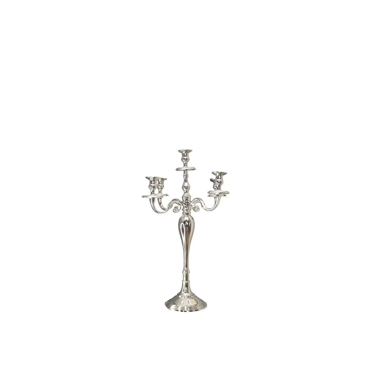 Bougeoir 5 feux argent 40cm AULICA