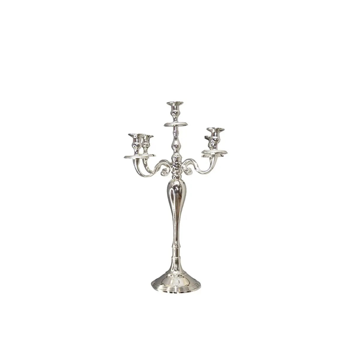 Bougeoir 5 feux argent 60cm AULICA