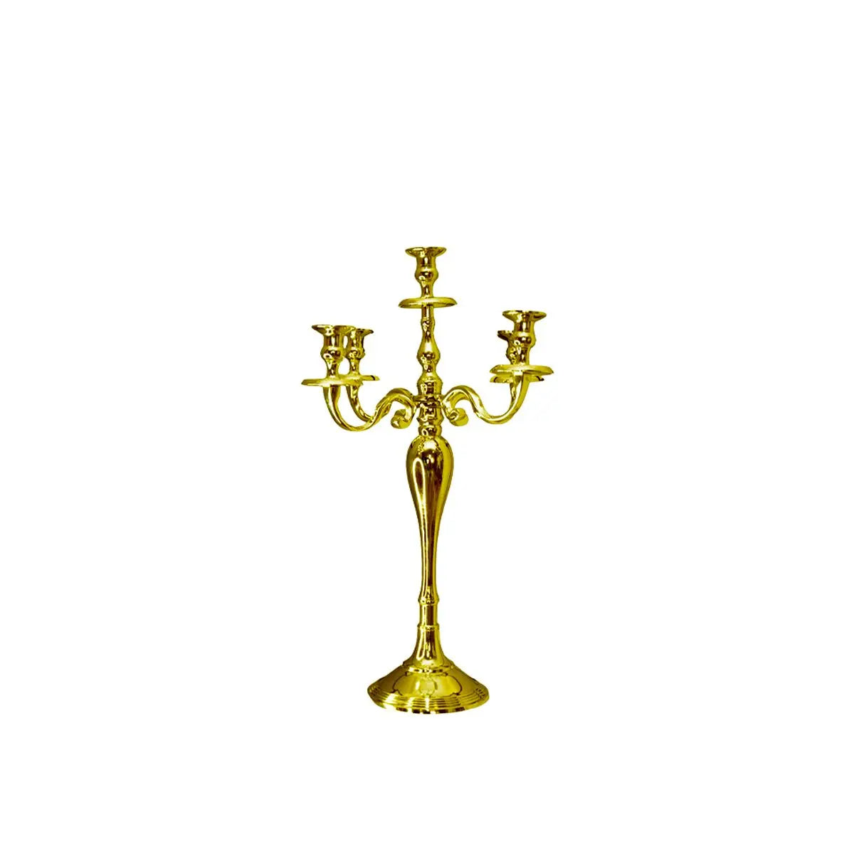 Bougeoir 5 feux doré 60cm AULICA
