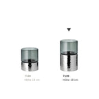 Bougeoir Cosmo (hauteur 18 cm), argent, martelé, acier inoxydable, poli EDZARD-SHOP.com