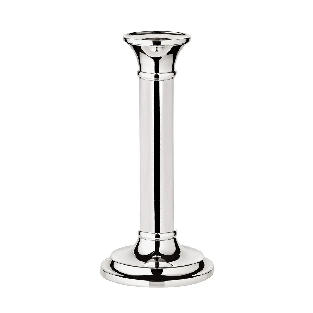 Bougeoir EDZARD Fiona pour bougie bâton, hauteur 18 cm, noble argenté, protégé contre la ternissure EDZARD-SHOP.com