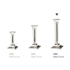 Bougeoir EDZARD Lincoln pour bougies en bâtonnet, noble argenté, protégé contre la ternissure, hauteur 23 cm EDZARD-SHOP.com