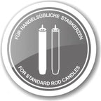 Bougeoir EDZARD Lincoln pour bougies en bâtonnet, noble argenté, protégé contre la ternissure, hauteur 23 cm EDZARD-SHOP.com