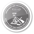 Bougeoir EDZARD Lincoln pour bougies en bâtonnet, noble argenté, protégé contre la ternissure, hauteur 23 cm EDZARD-SHOP.com