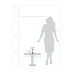 Bougeoir EDZARD Lincoln pour bougies en bâtonnet, tige cannelée, noble argenté, protégé contre la ternissure, H 15 cm EDZARD-SHOP.com