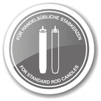 Bougeoir EDZARD Lincoln pour bougies en bâtonnet, tige cannelée, noble argenté, protégé contre la ternissure, H 15 cm EDZARD-SHOP.com