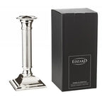 Bougeoir EDZARD Lincoln pour bougies en bâtonnet, tige cannelée, noble argenté, protégé contre la ternissure, H 19 cm EDZARD-SHOP.com