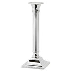 Bougeoir EDZARD Lincoln pour bougies en bâtonnet, tige cannelée, noble argenté, protégé contre la ternissure, H 23 cm EDZARD-SHOP.com