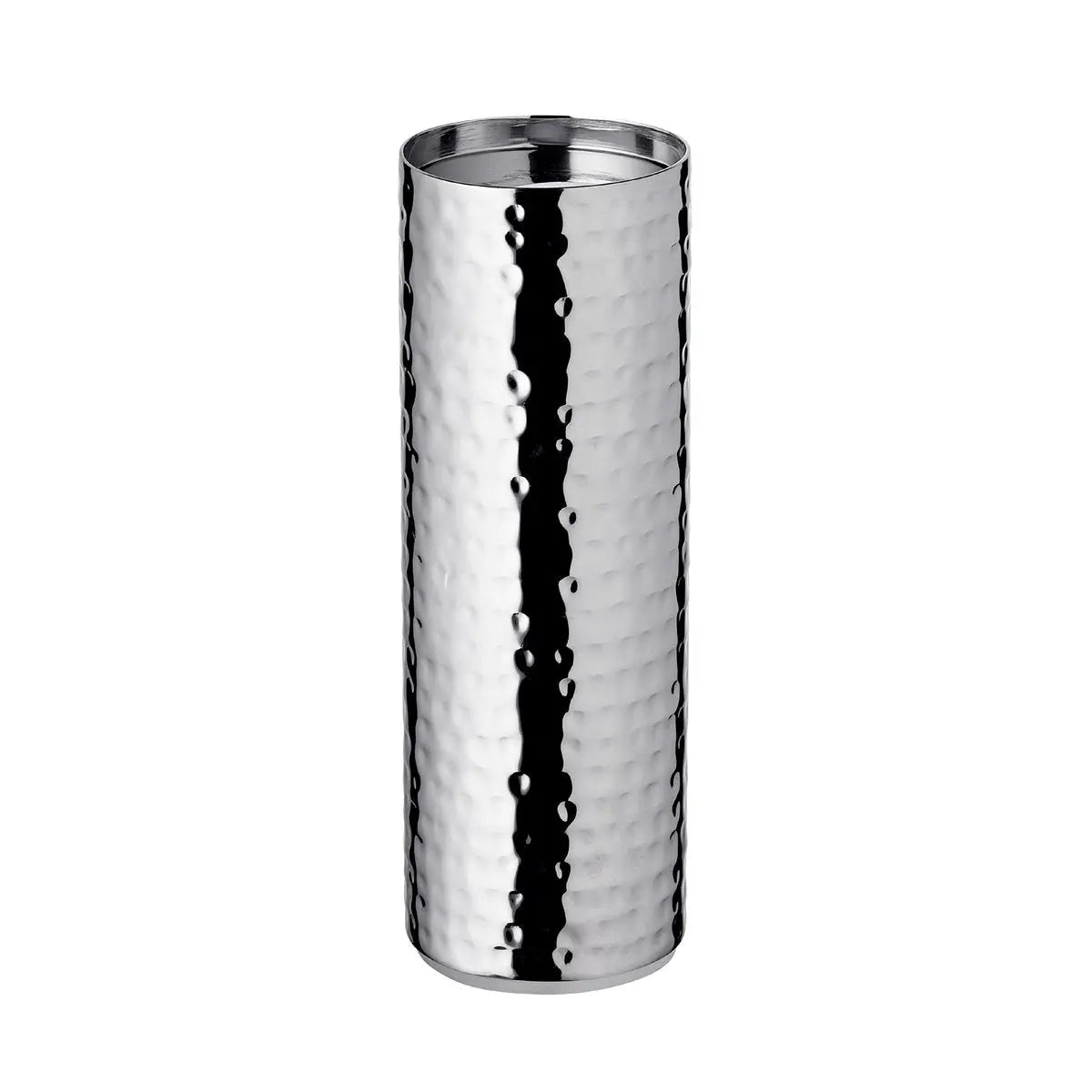 Bougeoir EDZARD, bougeoir Agadir, acier inoxydable, très poli, diamètre 8,5 cm, hauteur 25 cm EDZARD-SHOP.com