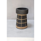 Bougeoir The Serene - Noir Naturel - L Bazar Bizar Living