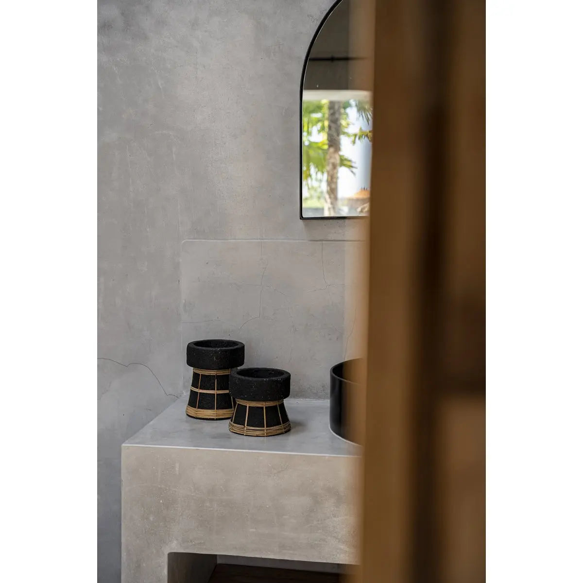 Bougeoir The Serene - Noir Naturel - S Bazar Bizar Living
