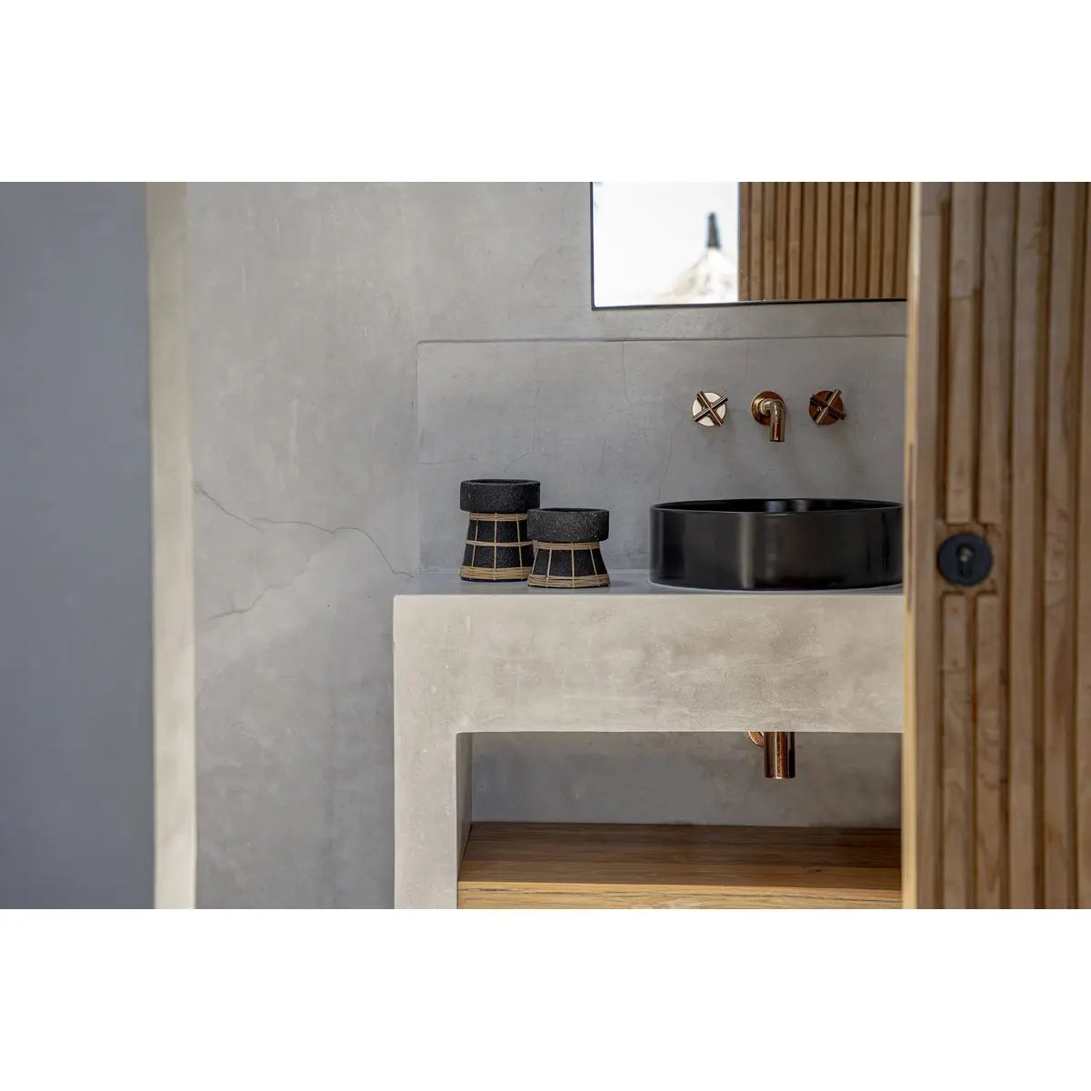 Bougeoir The Serene - Noir Naturel - S Bazar Bizar Living