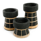 Bougeoir The Serene - Noir Naturel - S Bazar Bizar Living
