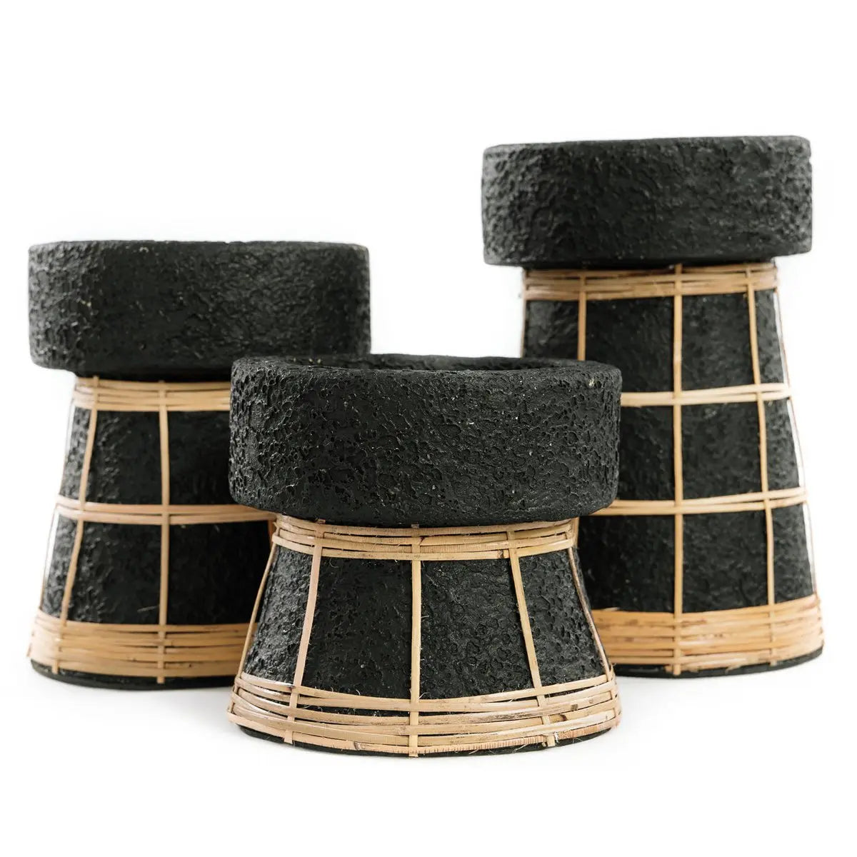 Bougeoir The Serene - Noir Naturel - S Bazar Bizar Living