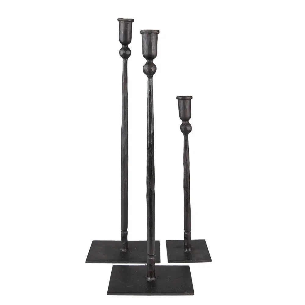 Bougeoir (lot de 3) 16x10x52 / 16x10x49 / 10x9x35 cm Clayre & Eef.