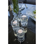 Bougeoir bulle en verre 6x6x12.5cm AULICA