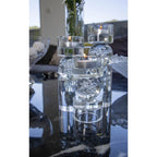 Bougeoir bulle en verre 6x6x12.5cm AULICA