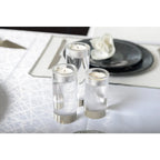 Bougeoir rond haut en verre 12 cm AULICA