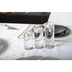 Bougeoir rond haut en verre 12 cm AULICA