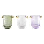 Bougeoirs 3 couleurs 8.8x12.5x13cm - lot de 3 AULICA