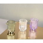 Bougeoirs 3 couleurs 8.8x12.5x13cm - lot de 3 AULICA