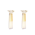 Bougeoirs ambres h20cm - lot de 2 AULICA