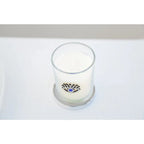 Bougie argent œil parfum patchouli AULICA