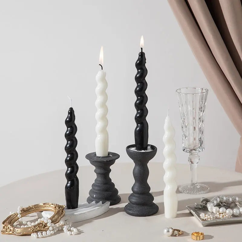 Bougie aromathérapie spirale française – Style Ins en cire soja artisanale Dropshipman