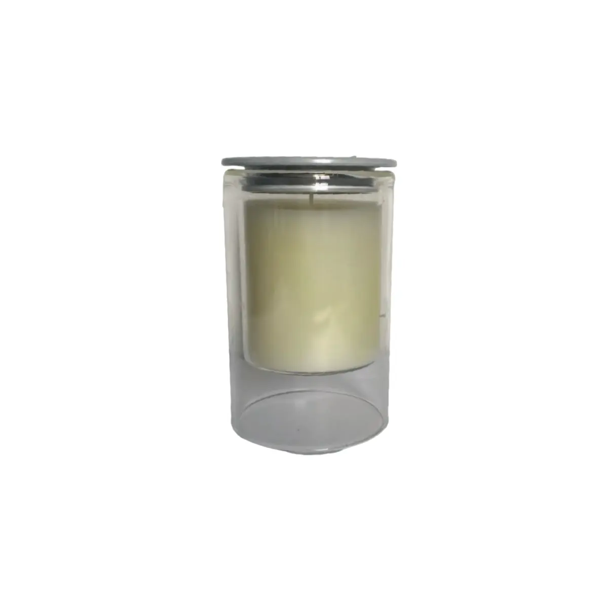 Bougie blanche parfum musc 7x11.3cm AULICA