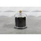 Bougie cloche noir et or parfum tonka AULICA