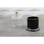 Bougie cloche noir et or parfum tonka AULICA