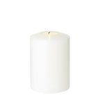 Bougie permanente Cornelius Double Pine (hauteur 12 cm, Ø 8 cm), blanche, résistante à la chaleur jusqu'à 90° EDZARD-SHOP.com
