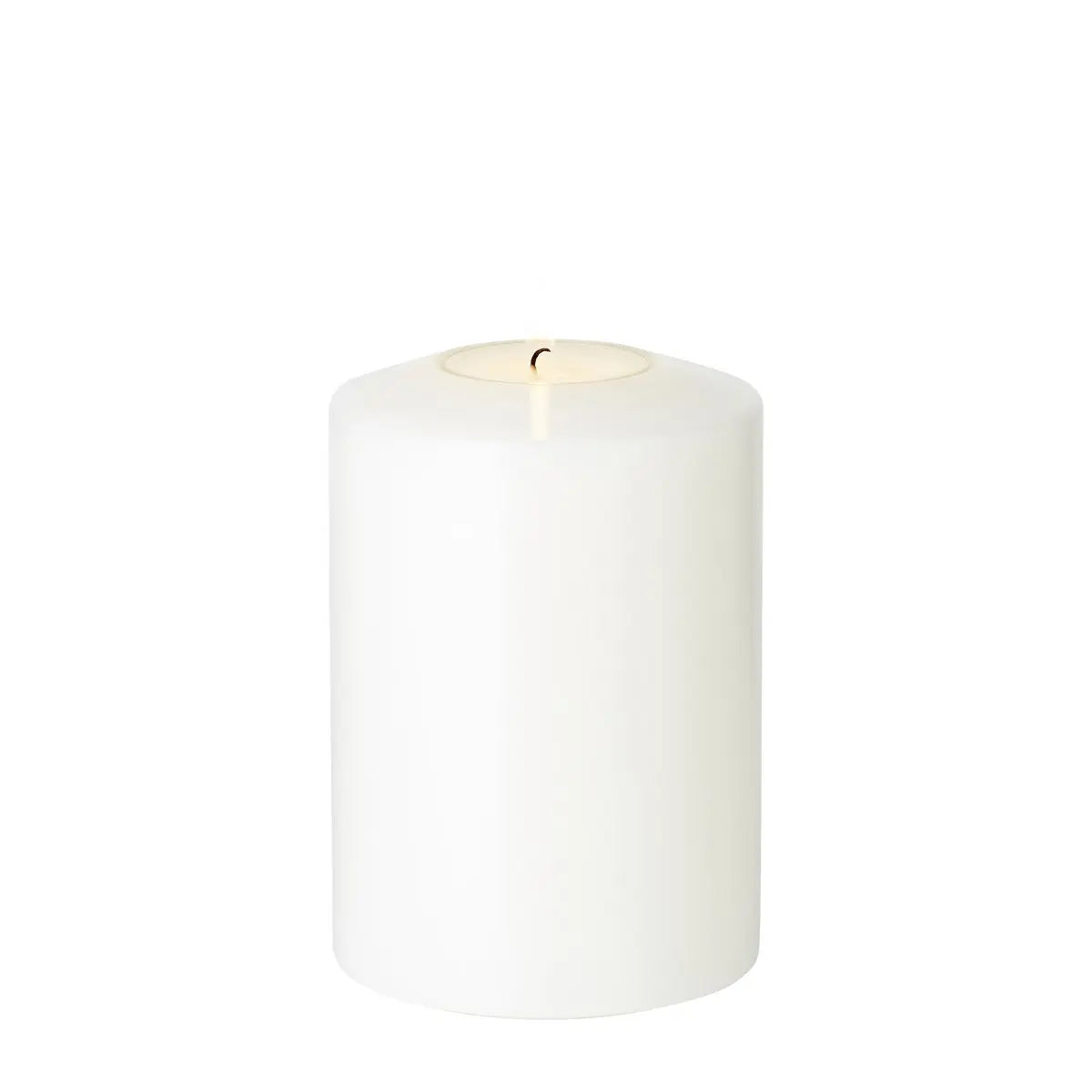 Bougie permanente Cornelius Double Pine (hauteur 12 cm, Ø 8 cm), blanche, résistante à la chaleur jusqu'à 90° EDZARD-SHOP.com