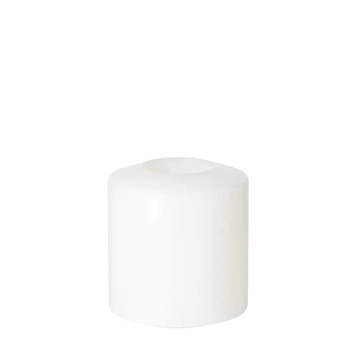 Bougie permanente Cornelius Double Pine (hauteur 9 cm, Ø 8 cm), blanche, résistante à la chaleur jusqu'à 90° EDZARD-SHOP.com
