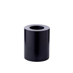 Bougie permanente Cornelius (hauteur 12 cm, Ø 10 cm) noire, photophore résistant à la chaleur jusqu'à 90 degrés EDZARD-SHOP.com