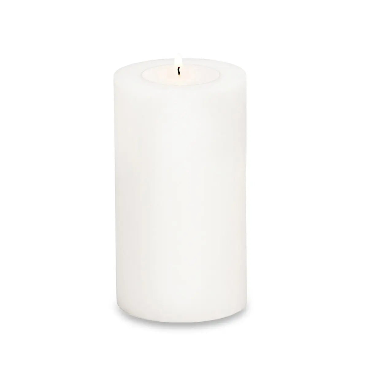 Bougie permanente Cornelius (hauteur 18 cm, Ø 10 cm), blanche, résistante à la chaleur jusqu'à 90° EDZARD-SHOP.com