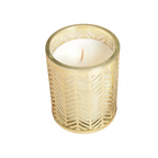 Bougie vanille épi petit modèle doré 8x7.5cm AULICA