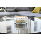 Bougie vanille pot en verre argent AULICA