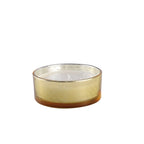 Bougie vanille pot en verre doré AULICA