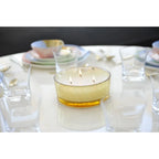 Bougie vanille pot en verre doré AULICA