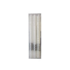 Bougies flambeau décor argent - lot de 3 AULICA