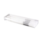 Bougies flambeau décor argent - lot de 3 AULICA