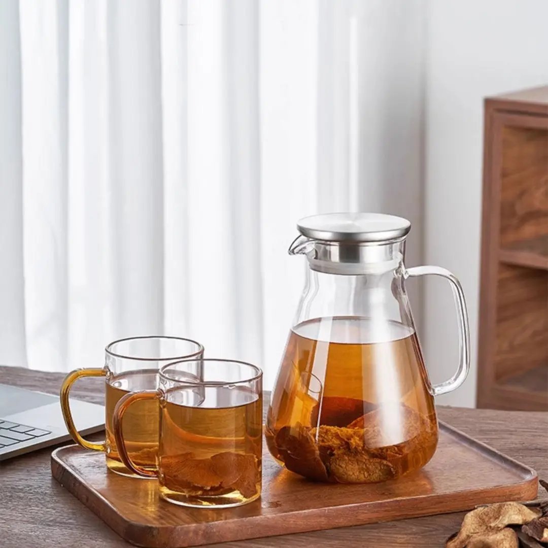 Bouilloire Verre Résistant Premium – Filtre Thé Flamme Ouverte Dropshipman